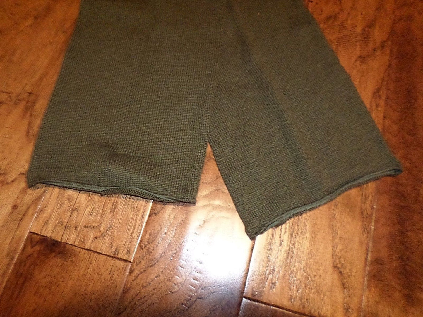 GENUINE U.S MILITARY ISSUE WOOL SCARF OD GREEN ARMY G.I SCARVES DLA # NEW NOS