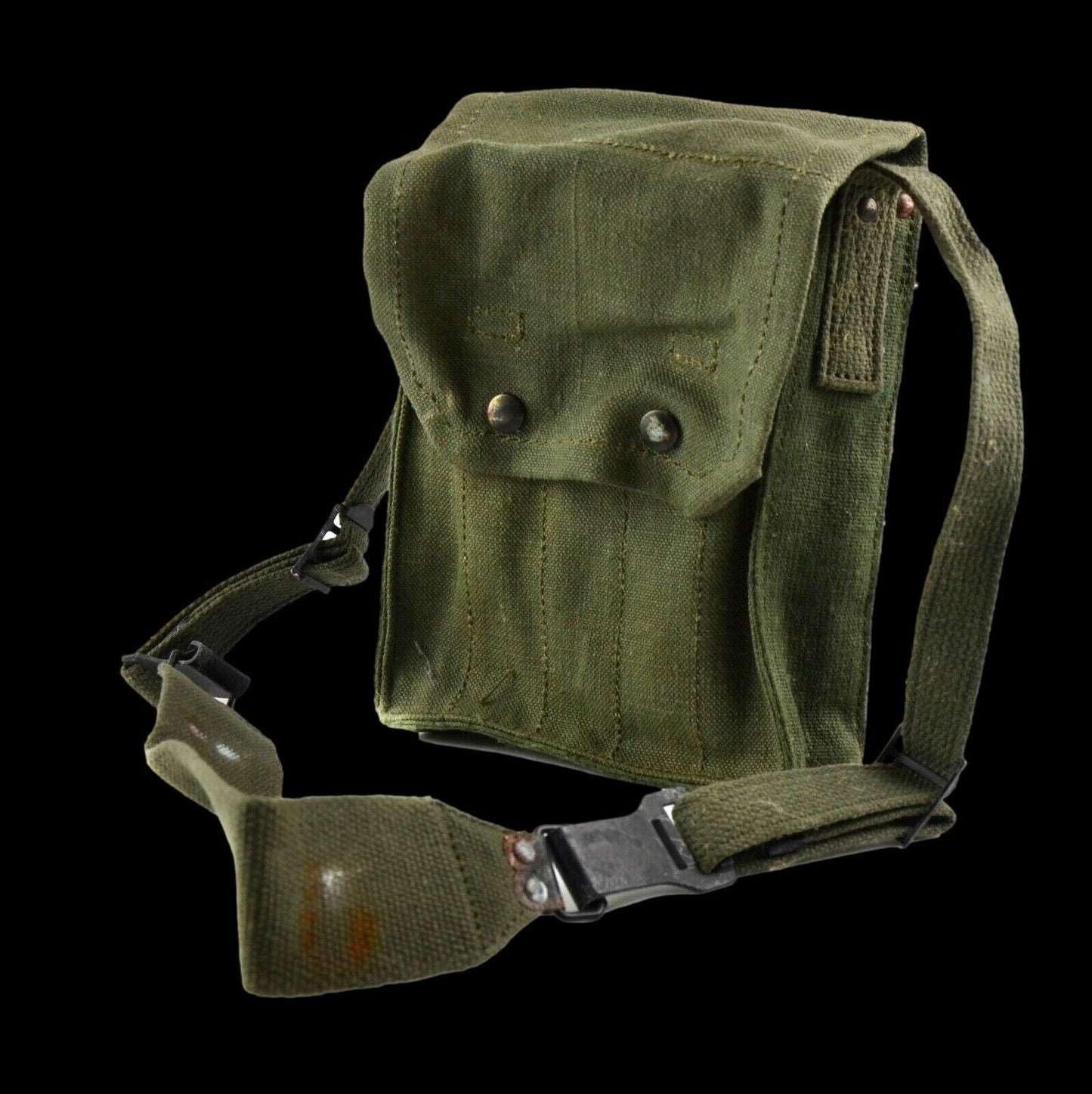 French military mat rifle magazine pouch 5 cell ammo shoulder bag genuine