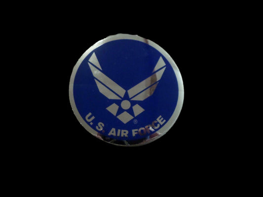 U.S MILITARY AIR FORCE WINGS LOGO REFLECTIVE WINDOW DECAL STICKER 3" ROUND