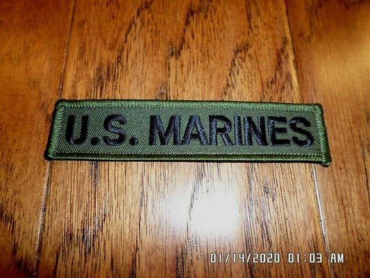 U.S Marines Uniform Tape Patch Name Tag Chest Breast Tab Embroidered Insignia