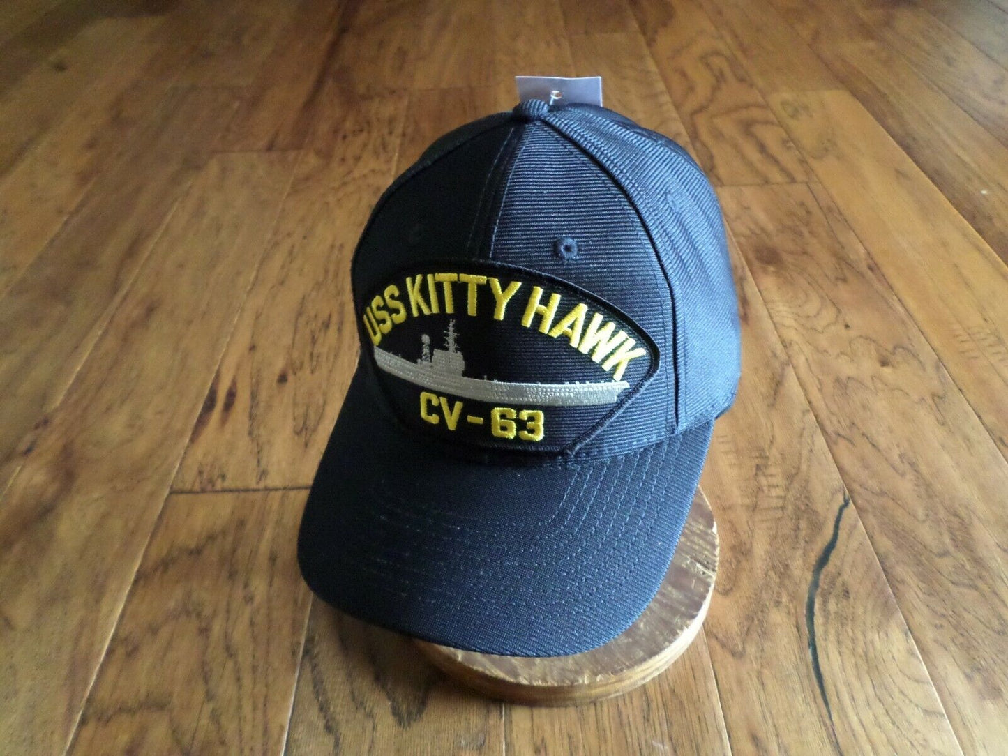 USS KITTY HAWK CV-63 NAVY SHIP HAT U.S MILITARY OFFICIAL BALL CAP U.S.A MADE