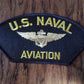 U.S MILITARY NAVY PILOT WINGS HAT PATCH NAVAL AVIATION