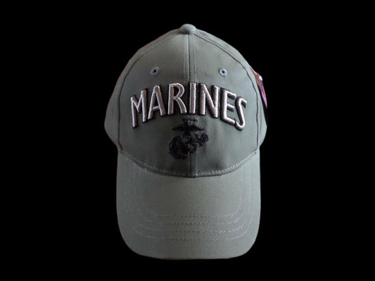 U.S Marine Corps EGA Hat OD Green USMC Licensed ball Cap 3D Design