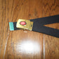 U.S MILITARY BLACK WEB BELT WITH BIERE 33 EXPORT BRASS BUCKLE U.S.A MADE