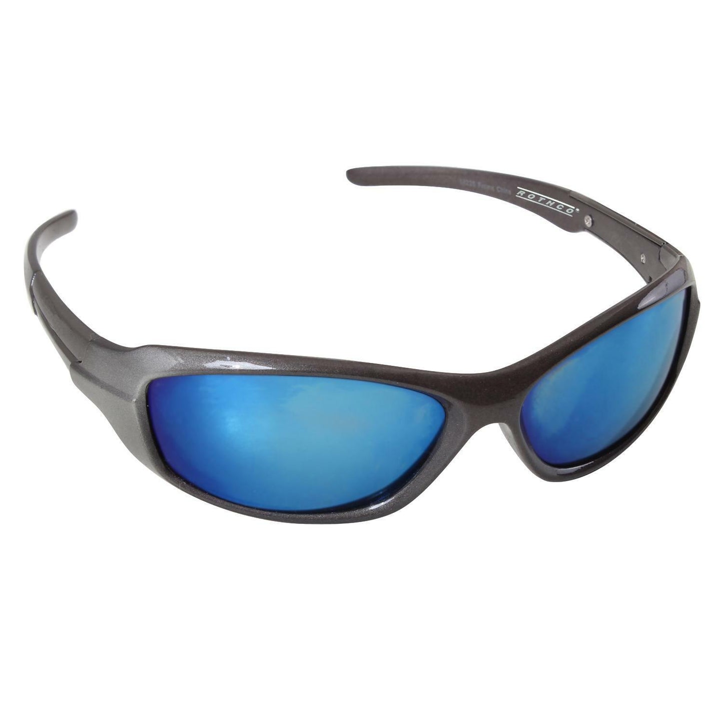 BLUE MIRROR POLYCARBONATE SHATTER RESISTANT LENSES & FRAMES SUNGLASSES