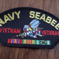 U.S MILITARY NAVY SEABEE VIETNAM VETERAN HAT PATCH  3" X 5"