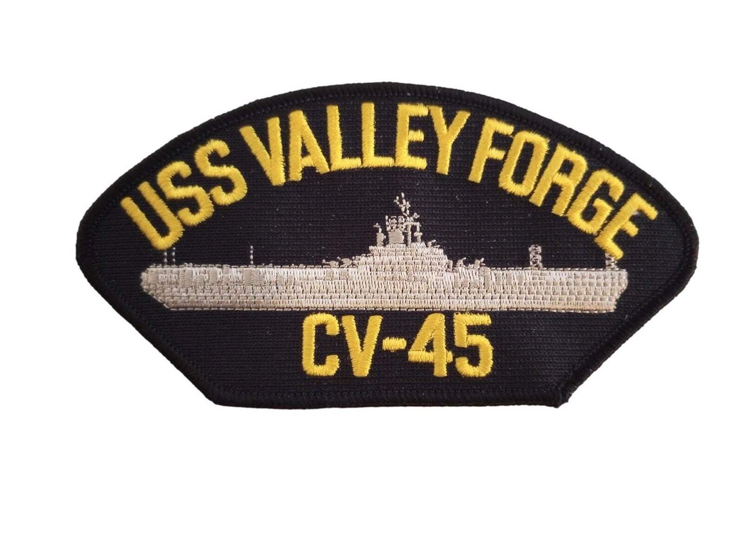 U.S NAVY SHIP HAT PATCH USS VALLEY FORGE CV-45 CARRIER USA MADE HEAT TRANSFER