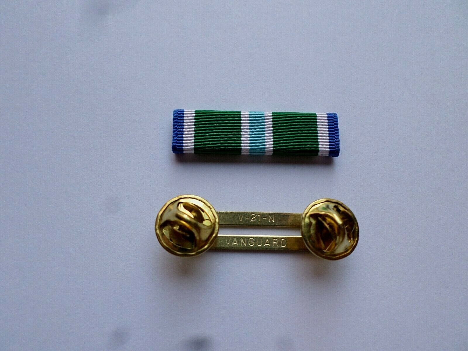 COAST GUARD MERITORIOUS UNIT COMMENDATION RIBBON WITH BRASS RIBBON HOL ...