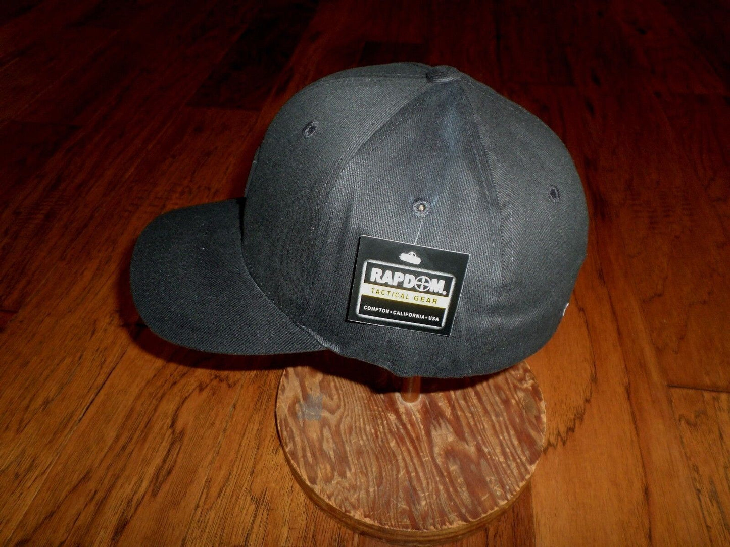 New Black Tactical RapDom Flex Baseball Hat Cap Rapdom logo on front