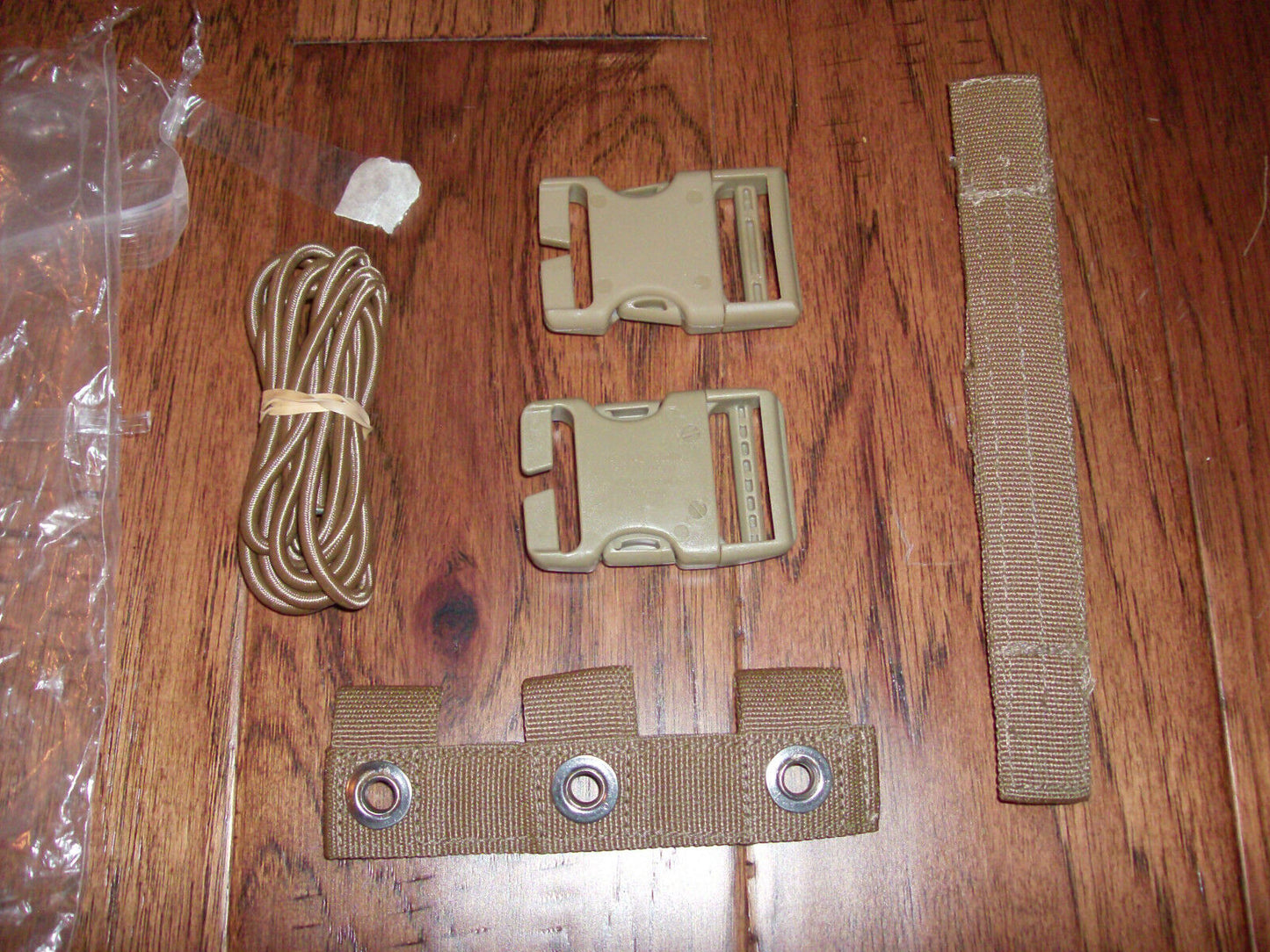 U.S MILITARY MARINE CORPS USMC MOLLE REPAIR KIT BUNGEE BUCKLES COYOTE BROWN