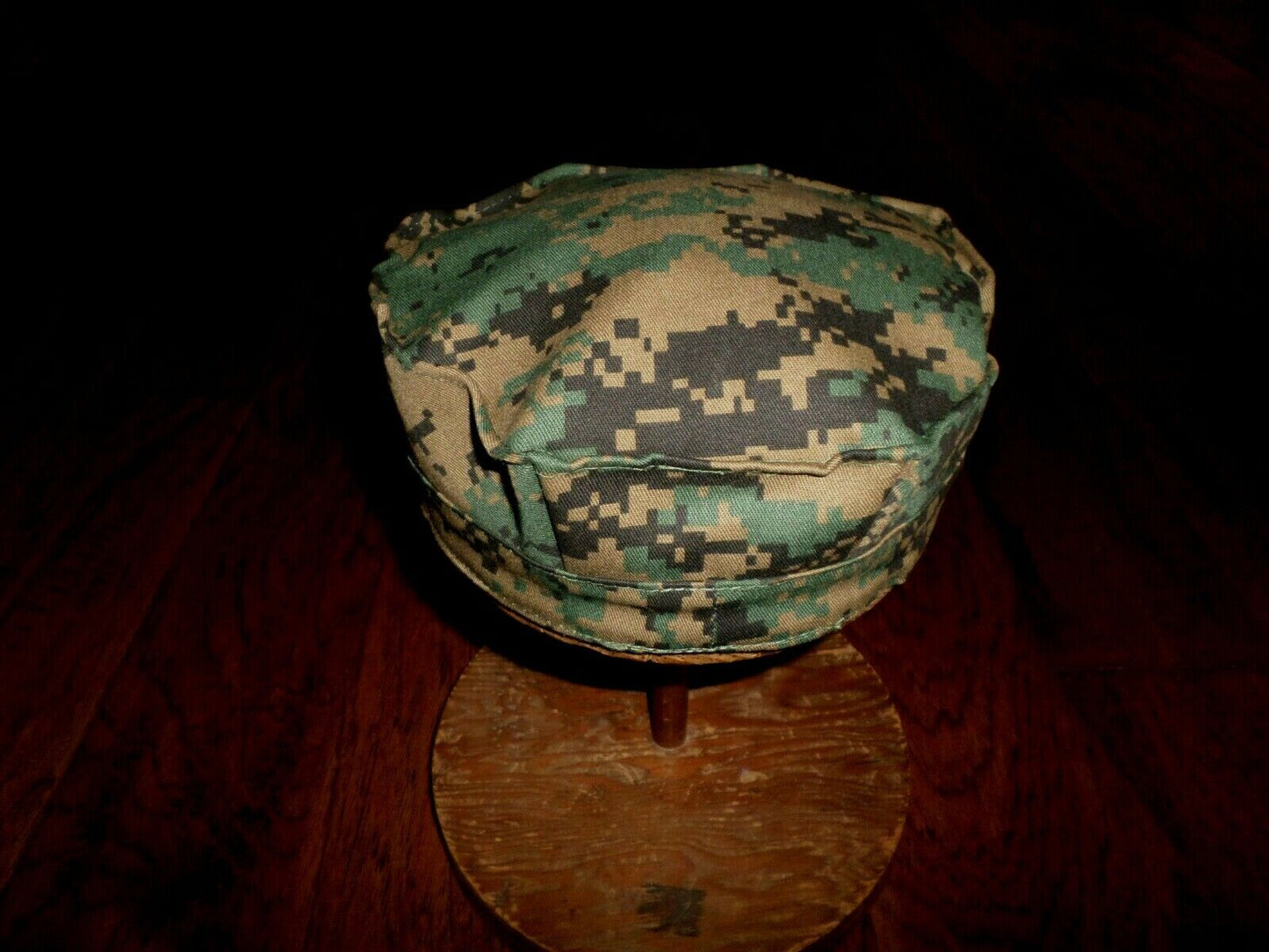 MARINE CORPS STYLE UTILITY HAT U.S.M.C DIGITAL WOODLAND CAP SIZE X-LARGE 7 3/4