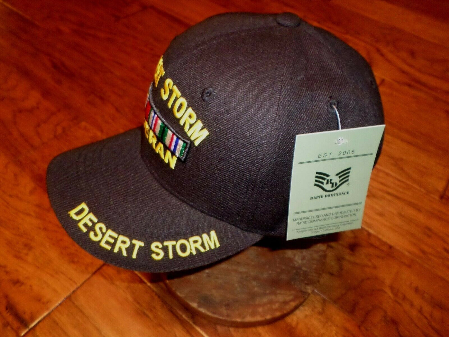 New U.S Military Desert Storm Veteran Deluxe 3-D Embroidered Baseball Hat Cap