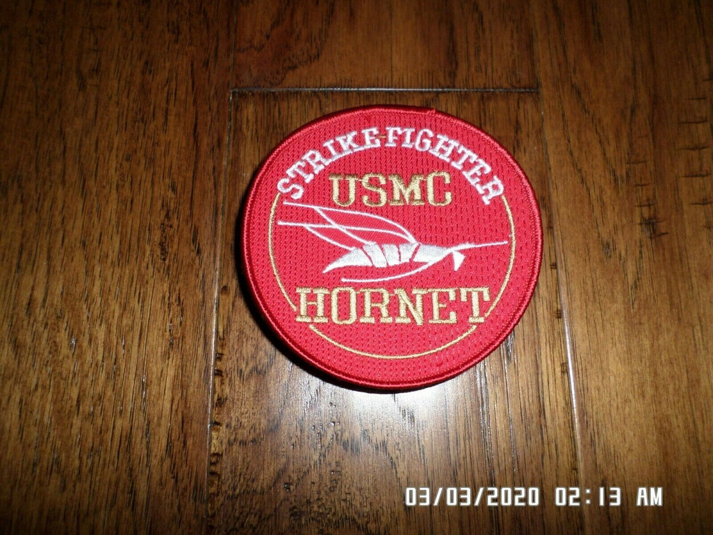 USMC HORNET STRIKE FIGHTER PATCH U.S MARINE CORPS F/A 18 HORNET