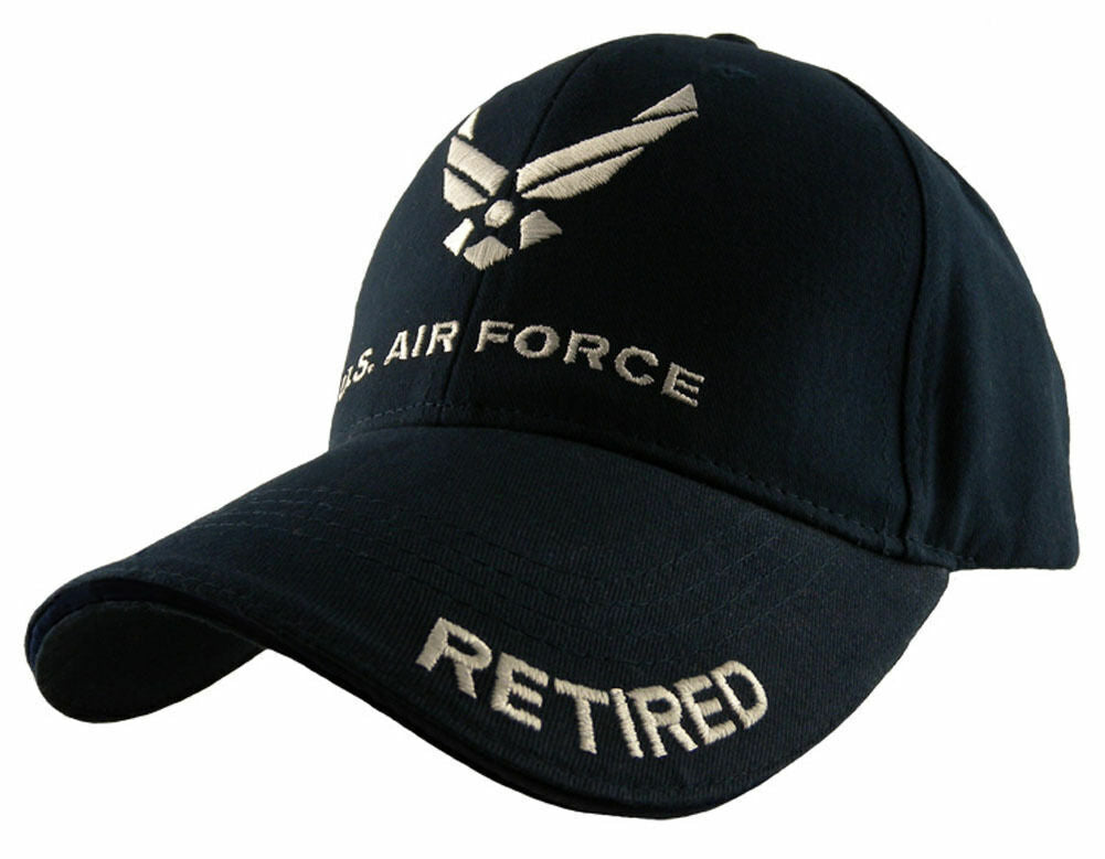 U.S MILITARY AIR FORCE RETIRED HAT EMBROIDERED OFFICIAL AIR FORCE BALL CAP