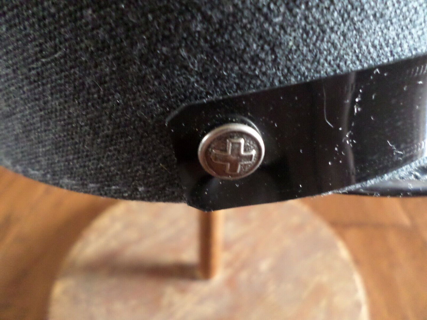 NEW GENUINE VINTAGE SWISS MILITARY KEPI HAT 1989 VINTAGE GRAY & BLACK