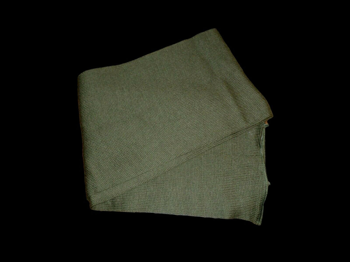 GENUINE U.S MILITARY ISSUE WOOL SCARF OD GREEN ARMY G.I SCARVES DLA # NEW NOS