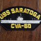 USS SARATOGA CVA-60 U.S NAVY SHIP HAT PATCH U.S.A MADE