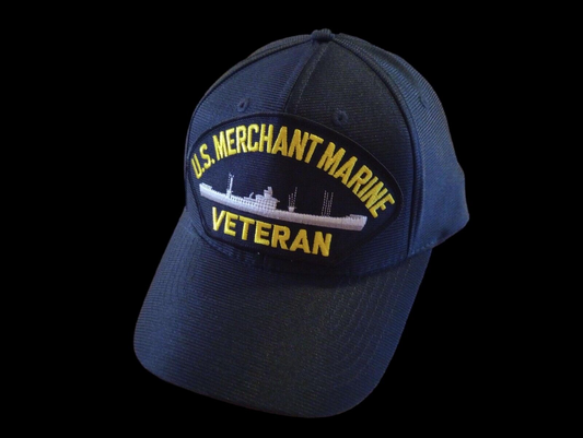 U.S MERCHANT MARINE VETERAN U.S NAVY SHIP HAT OFFICIAL U.S MILITARY BALL CAP US