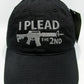 New I Plead The 2nd Amendment Hat Embroidered  Polo Baseball Cap Relaxed Fit