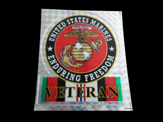 U.S MARINE CORPS USMC OEF ENDURING FREEDOM WINDOW DECAL STICKER U.S.A MADE