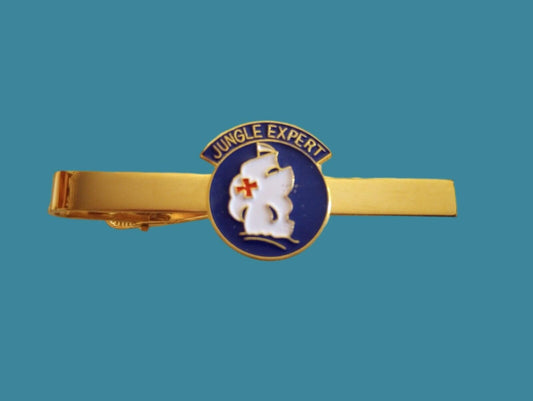 U.S MILITARY U.S ARMY JUNGLE WARFARE EXPERT TIE BAR TIE TAC CLIP ON U.S.A MADE