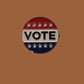 VOTE LAPEL PIN POLITICAL PATRIOTIC HAT PIN USA ELECTION BADGE NEW