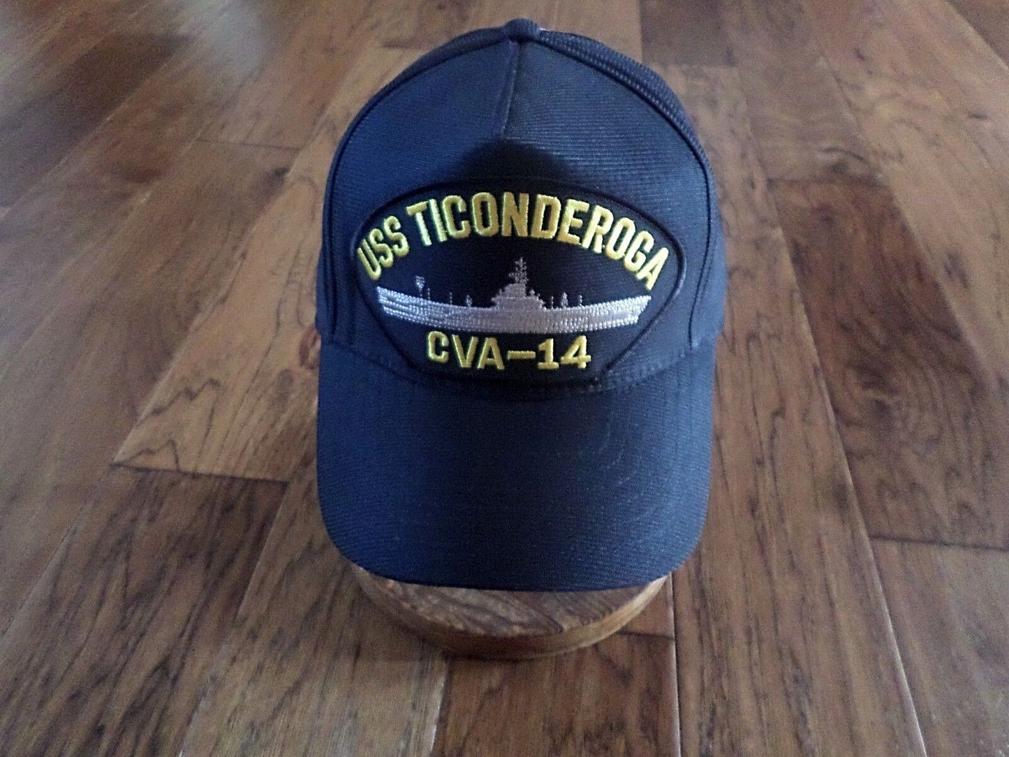 USS TICONDEROGA CVA-14 U.S NAVY SHIP HAT OFFICIAL U.S MILITARY BALL CAP USA MADE