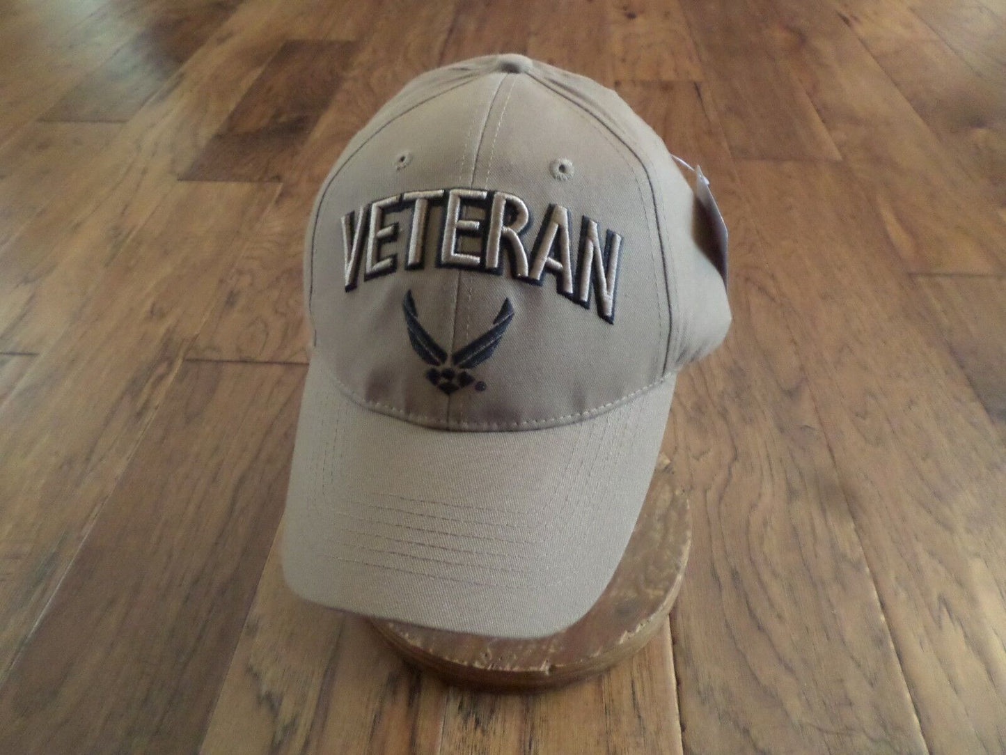 NEW U.S AIR FORCE VETERAN COYOTE BROWN HAT 3D EMBROIDERED OFFICIAL BALL CAP