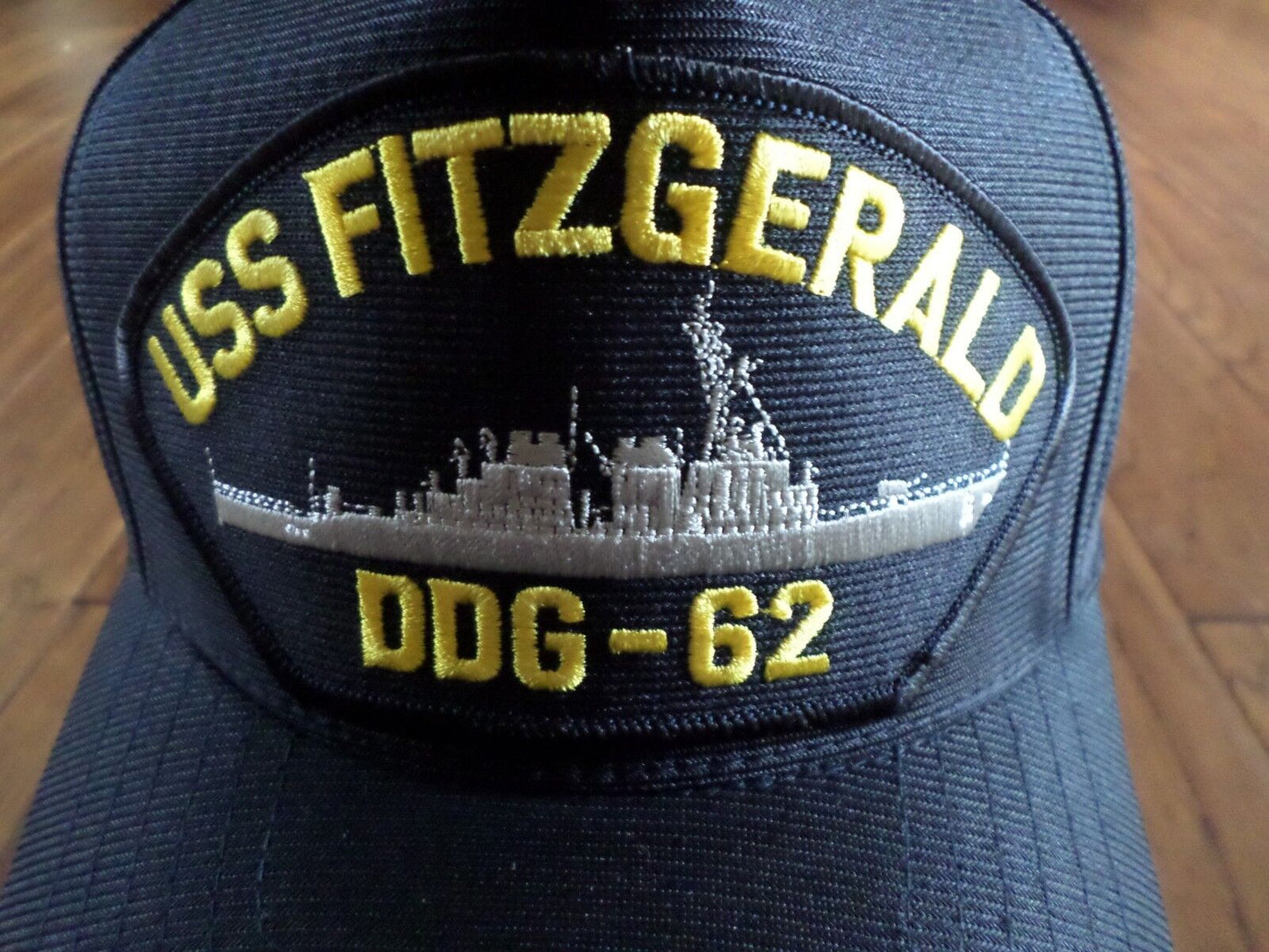 USS FITZGERALD DDG-62 NAVY SHIP HAT U.S MILITARY OFFICIAL BALL CAP U.S.A MADE