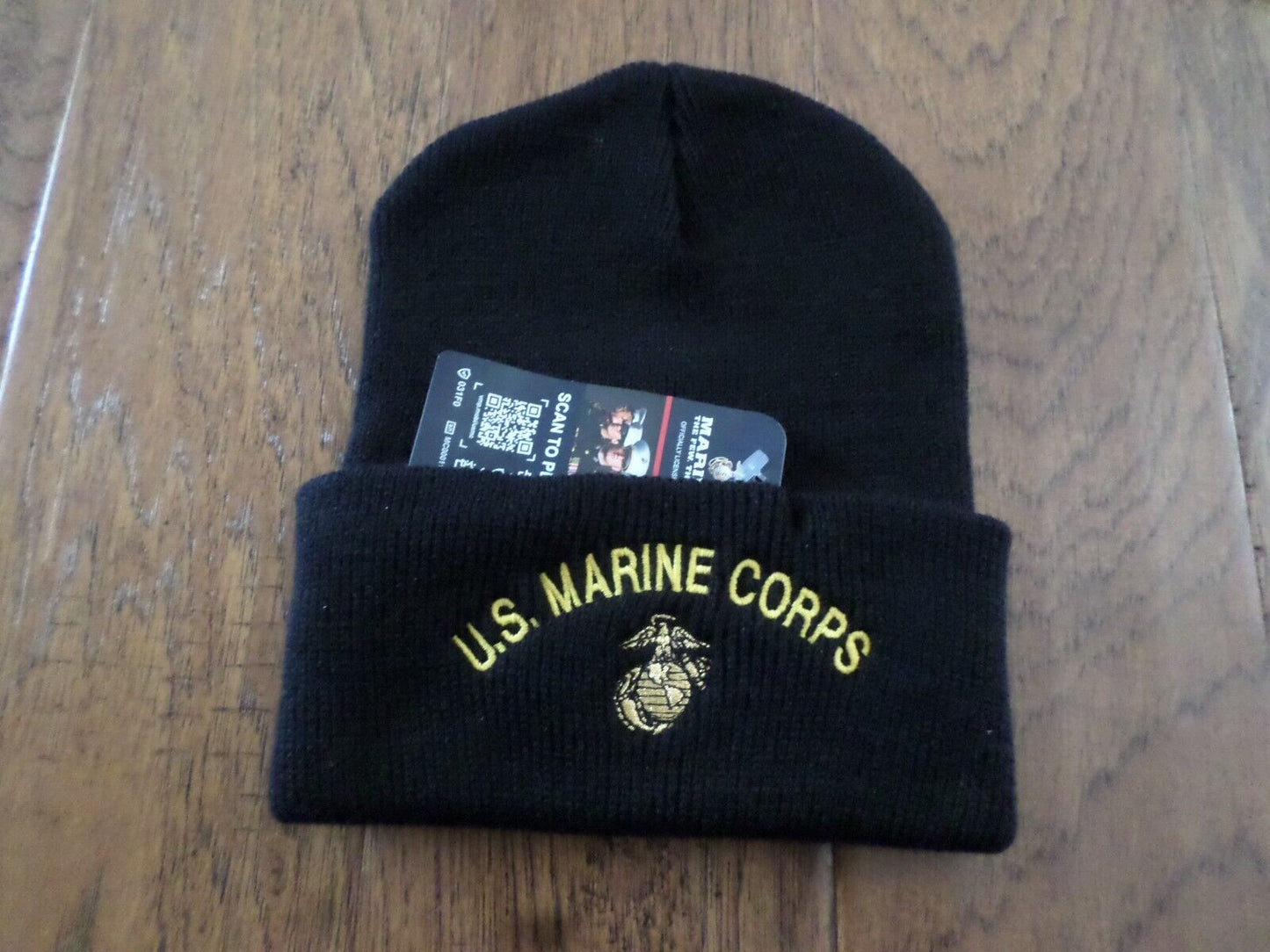 U.S MILITARY STYLE MARINE CORPS EGA BEANIE 2 PLY COLD WEATHER WATCH CAP USMC