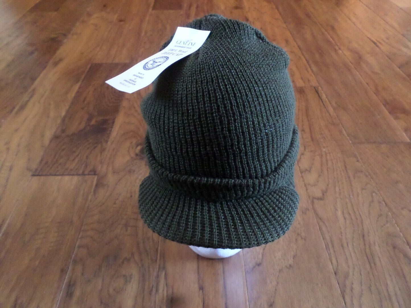 NEW GENUINE MILITARY OD GREEN JEEP WATCH CAP 100% WOOL 2 PLY U.S.A MADE BEANIE