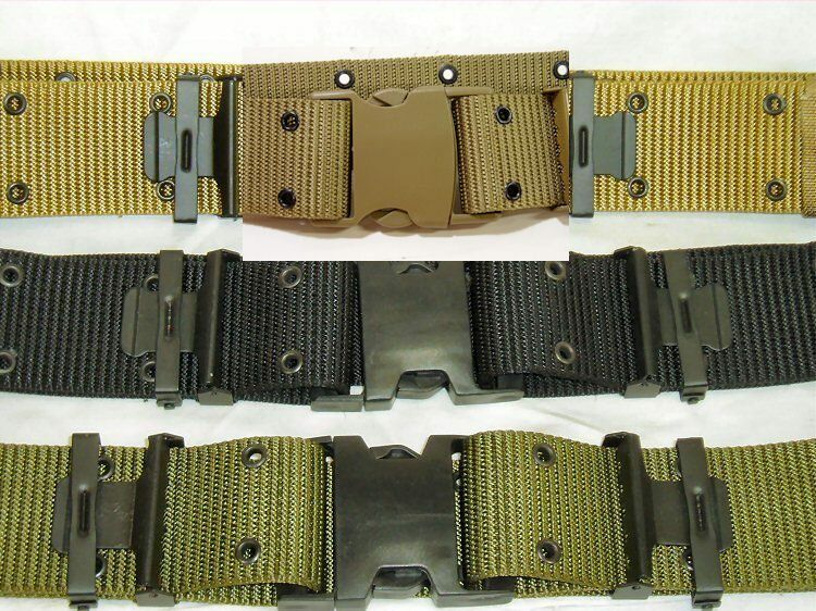 Military style combat tactical pistol belt quick release buckle X- large nylon