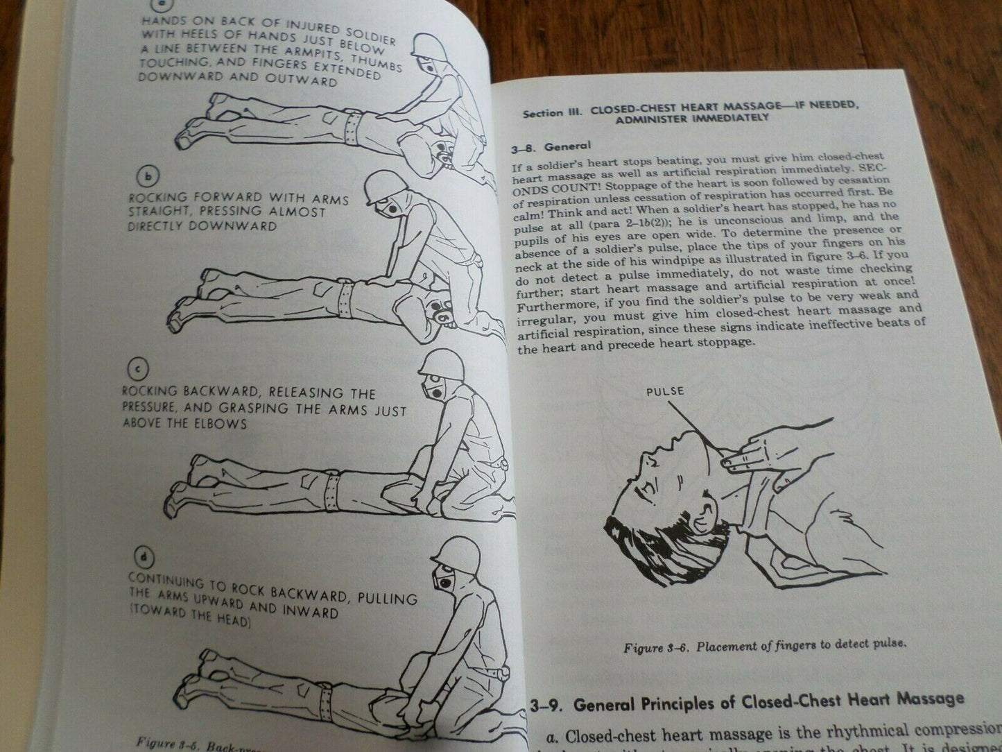 U.S ARMY MEDIC FIRST AID FOR SOLDIERS HANDBOOK GUIDE ON EMERGENCIES BOOK