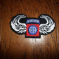 NEW U.S MILITARY ARMY 82nd AIRBORNE JUMP WINGS PATCH FULL COLOR 4"X 2"