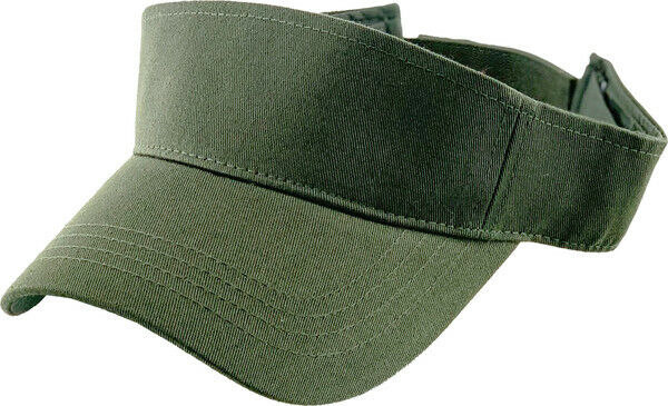 OD GREEN SUN VISOR CAP HAT ADJUSTABLE SIZE NEW IN BAGS