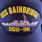 USS BAINBRIDGE DDG-96 U.S NAVY SHIP HAT OFFICIAL MILITARY BALL CAP U.S MADE