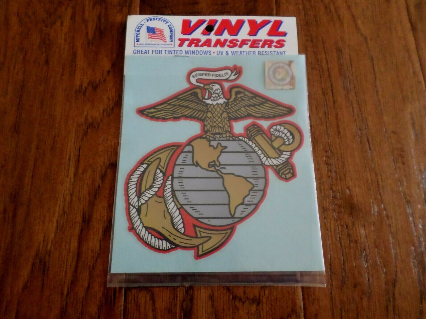 U.S MARINE CORPS EGA LARGE WINDOW DECAL STICKER VINYL TRANSFER 5 3/4" X 6 1/4"