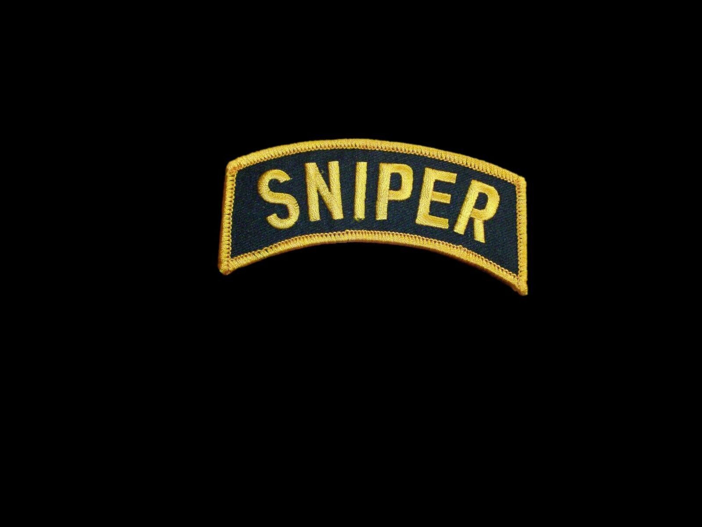 U.S.MILITARY ARMY SNIPER ROCKER PATCH OVERSIZE 4" INCHES X 1-1/4" INCHES