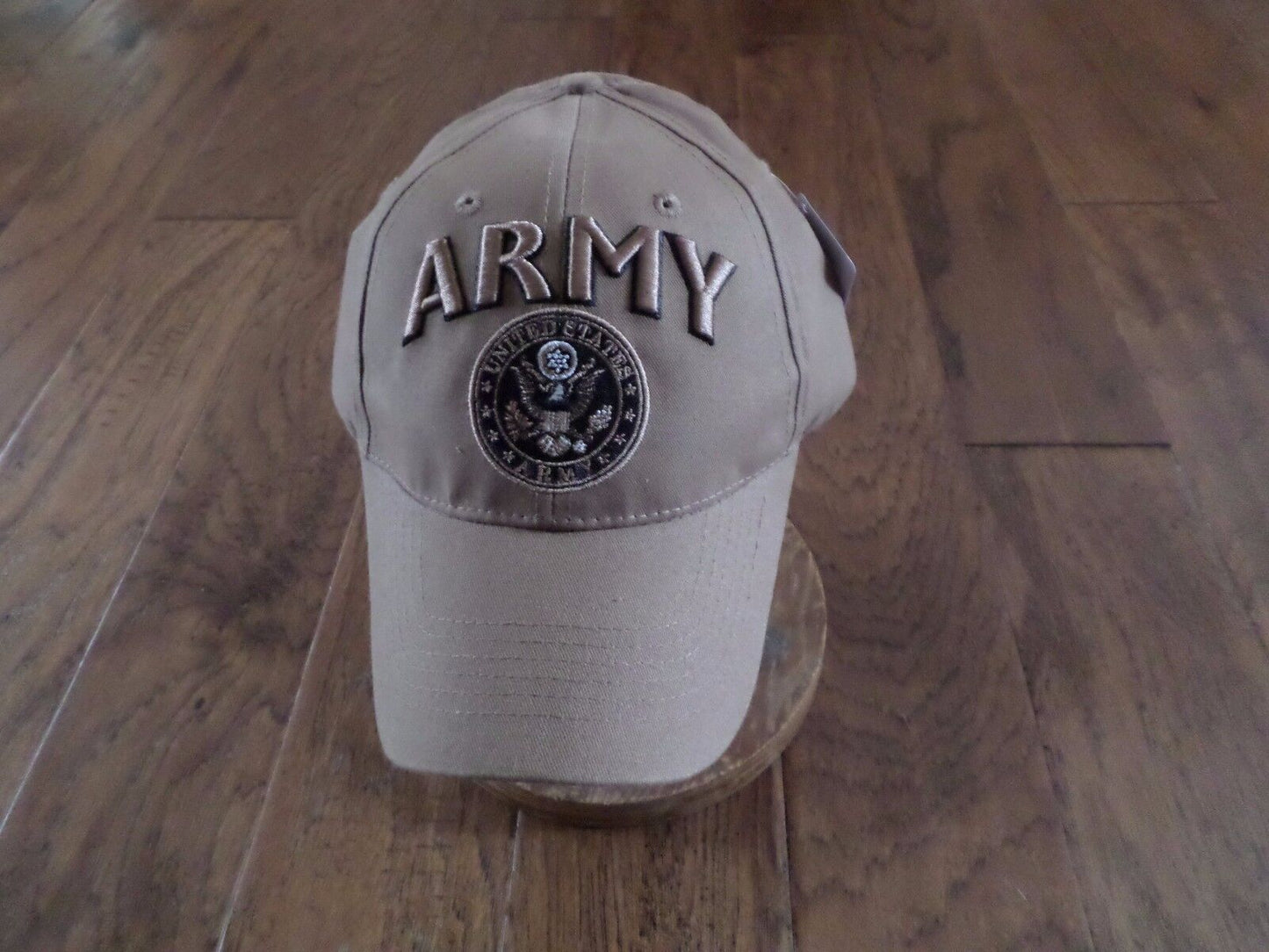 U.S MILITARY COYOTE BROWN ARMY HAT EMBROIDERED RAISED LETTERS OFFICIAL BALL CAP