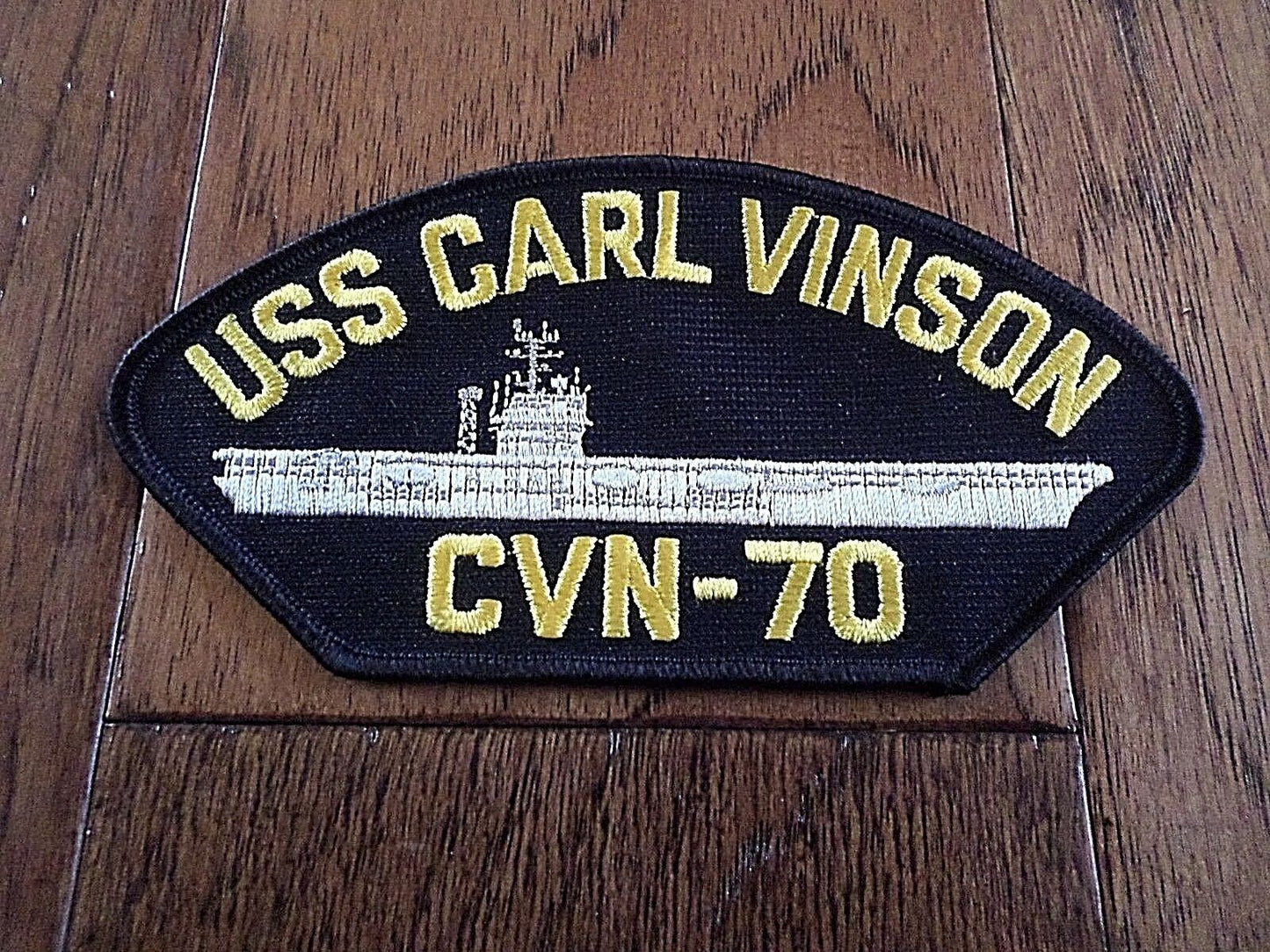 USS CARL VINSON CVN-70 U.S.MILITARY NAVY CARRIER SHIP HAT PATCH U.S.A MADE