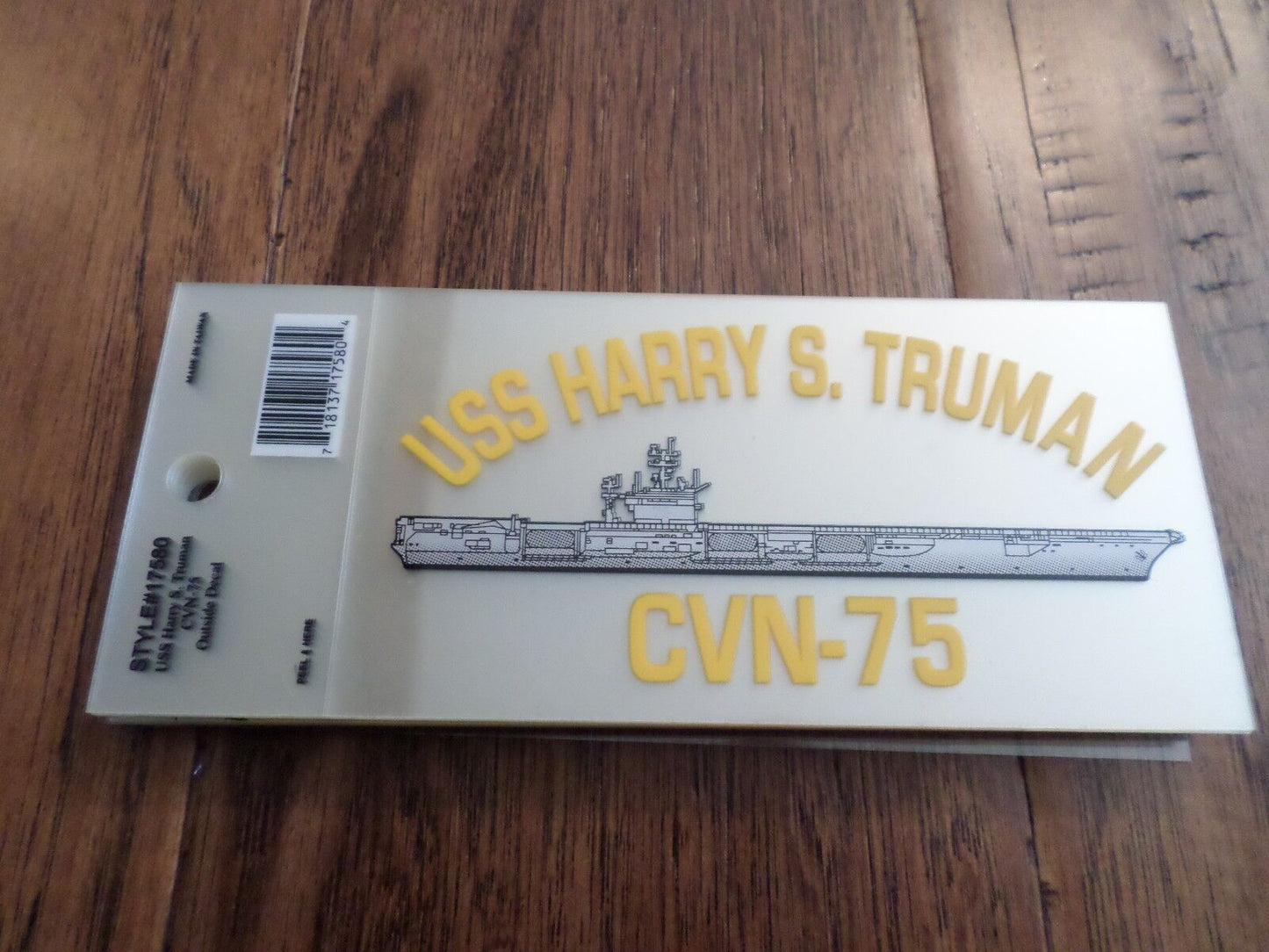 U.S MILITARY NAVY SHIP USS HARRY S. TRUMAN CVN-75 WINDOW DECAL BUMPER STICKER