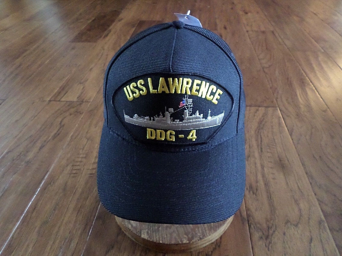 USS LAWRENCE DDG- 4 NAVY SHIP HAT U.S MILITARY OFFICIAL BALL CAP U.S.A MADE