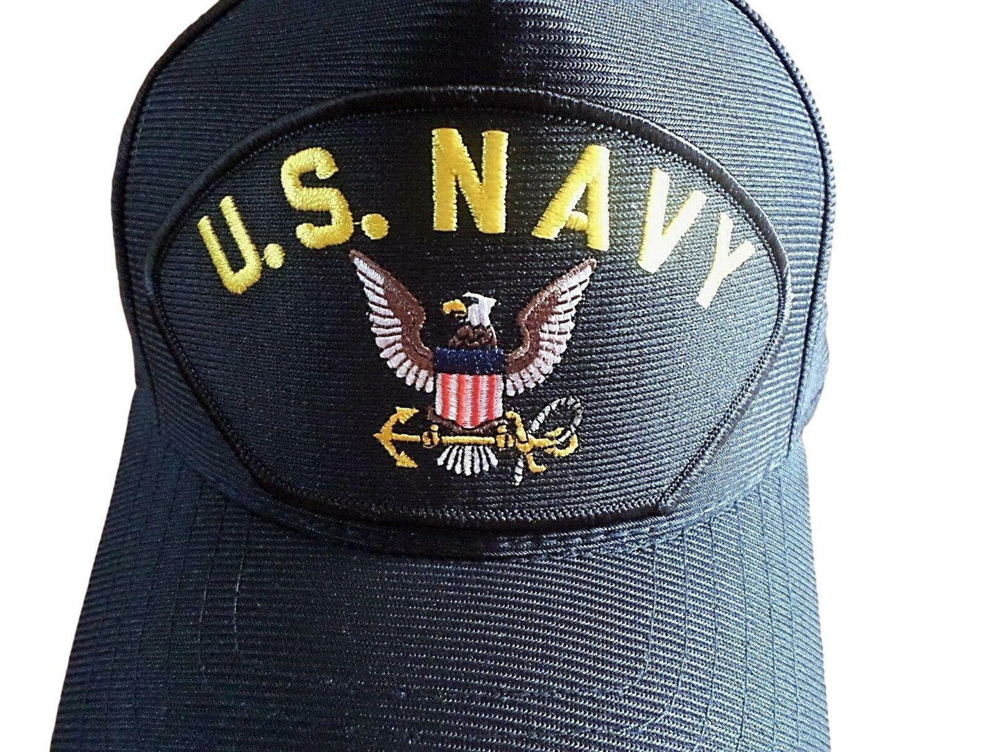 U.S MILITARY NAVY EMBROIDERED HAT U.S MILITARY OFFICIAL BALL CAP U.S.A MADE