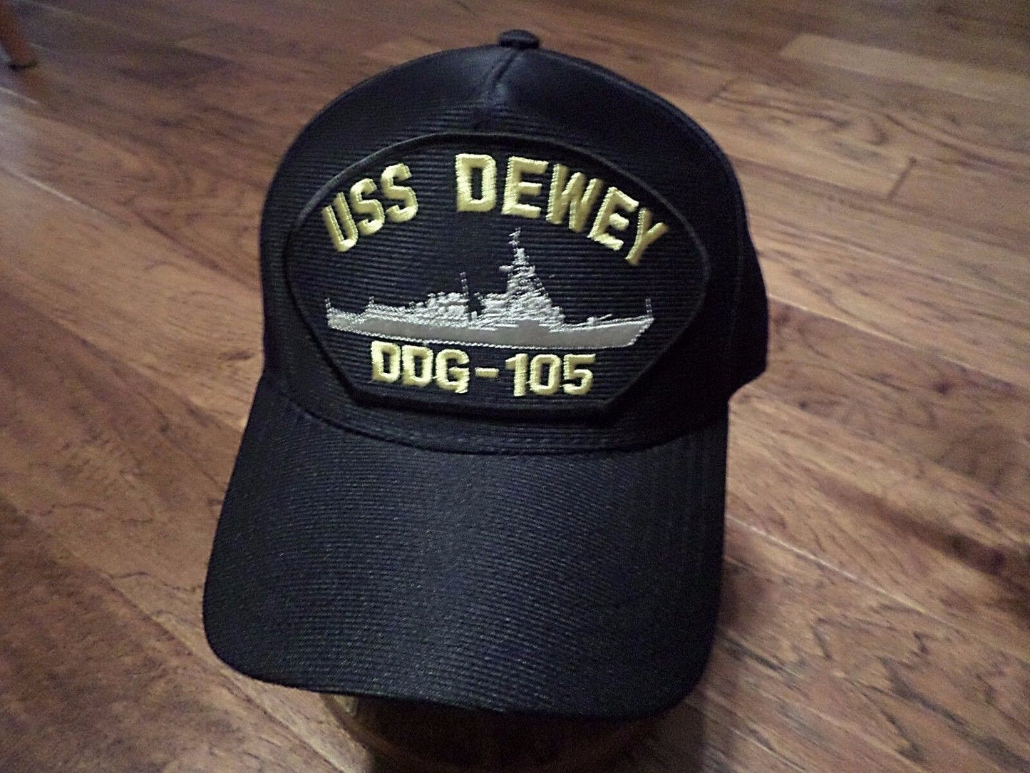 USS DEWEY DDG-105 U.S NAVY SHIP HAT U.S MILITARY OFFICIAL BALL CAP U.S.A MADE