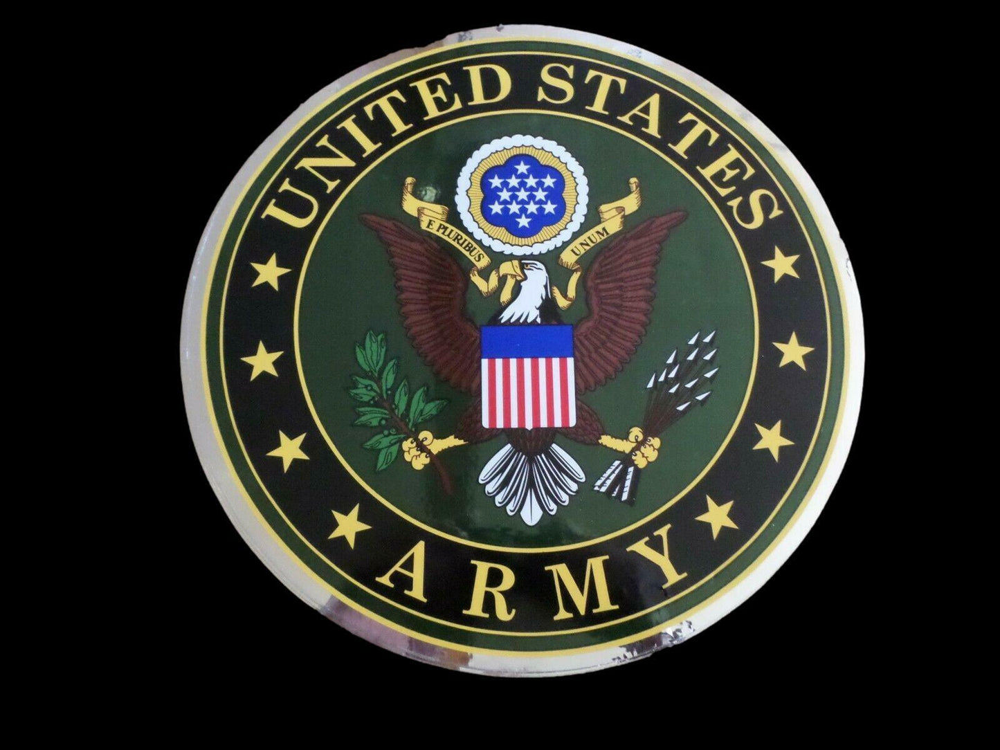 U.S MILITARY ARMY CREST LOGO OVERSIZED LARGE WINDOW DECAL STICKER 12" INCHES