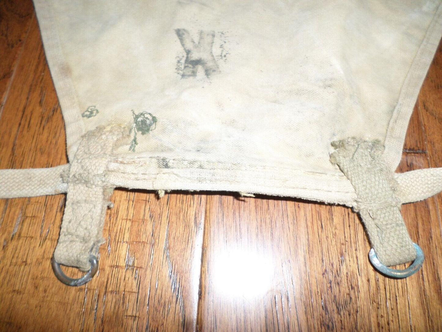 WWI U.S MILITARY KHAKI ARMY PACKTAIL CARRIER M-1910. HAVERSACK PACK TAIL CARRIER