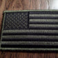 U.S MILITARY AMERICAN FLAG ARM PATCH SUBDUE OD GREEN ARMY MARINES NAVY AIR FORCE