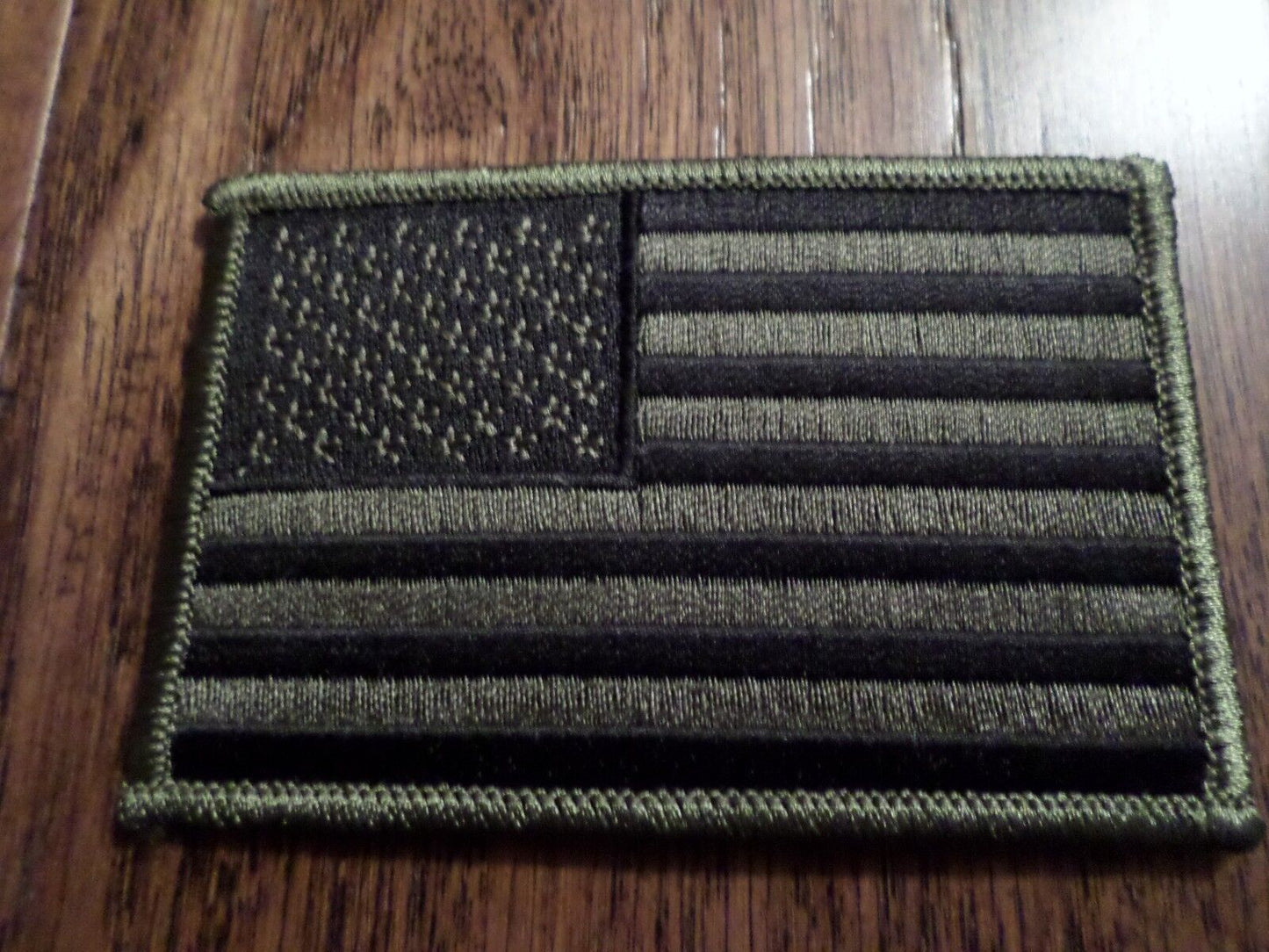 U.S MILITARY AMERICAN FLAG ARM PATCH SUBDUE OD GREEN ARMY MARINES NAVY AIR FORCE