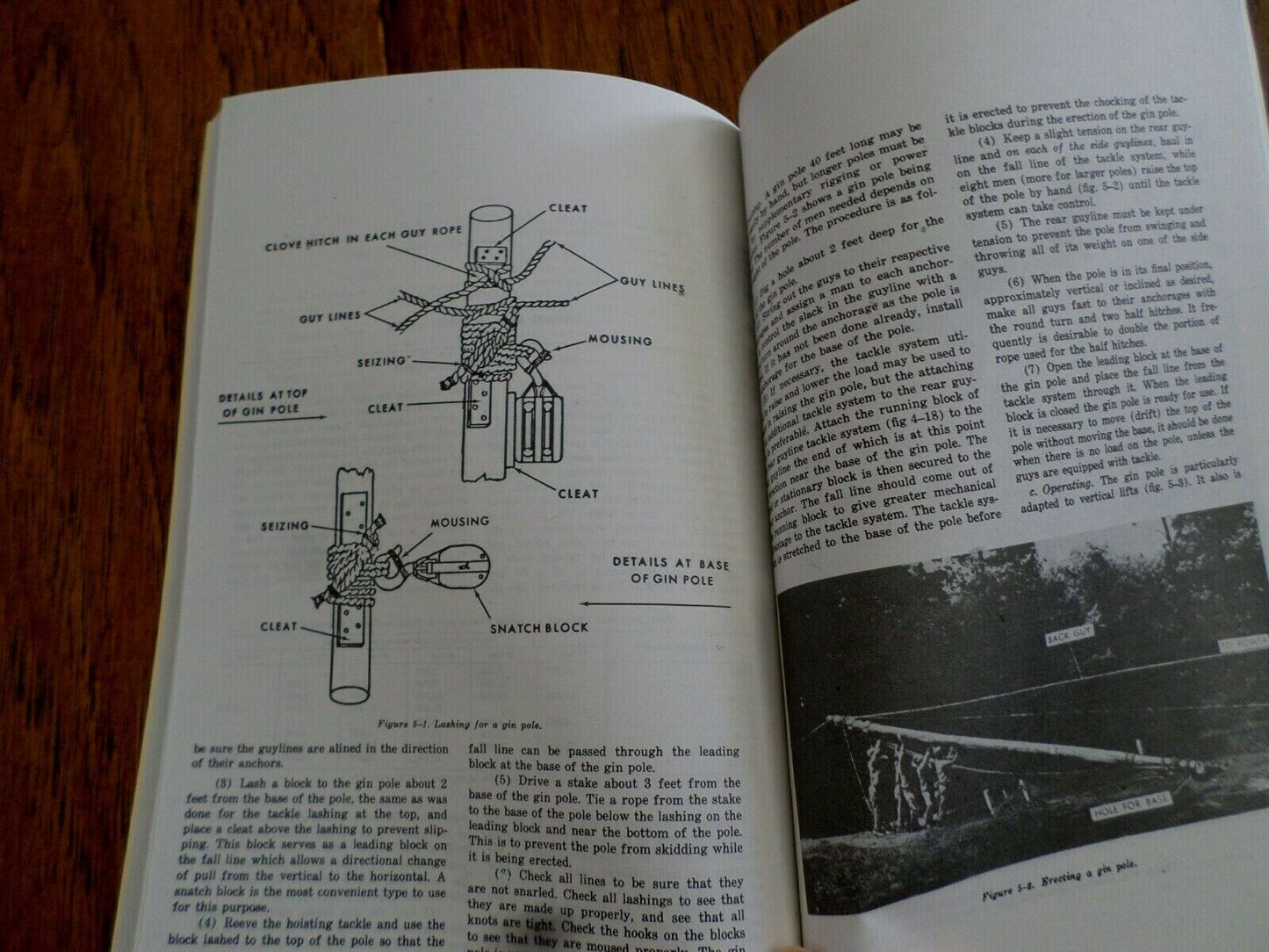 U.S ARMY RIGGING HANDBOOK ROPES KNOTS & SPLICES HEAVY LOADS GUIDE BOOK TM 5-725