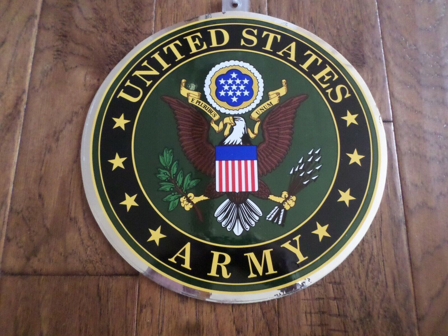 U.S MILITARY ARMY CREST LOGO OVERSIZED LARGE WINDOW DECAL STICKER 12" INCHES